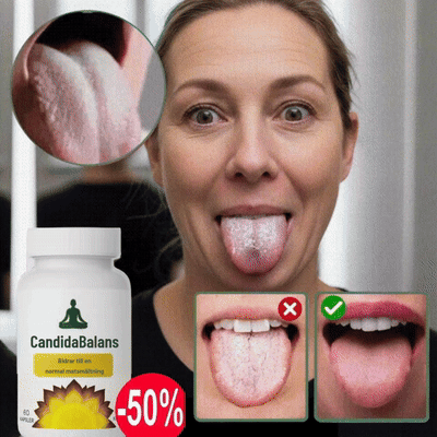 CandidaBalans™ | Tar bort vita fläckar på tungan till 95 % på bara två dagar!