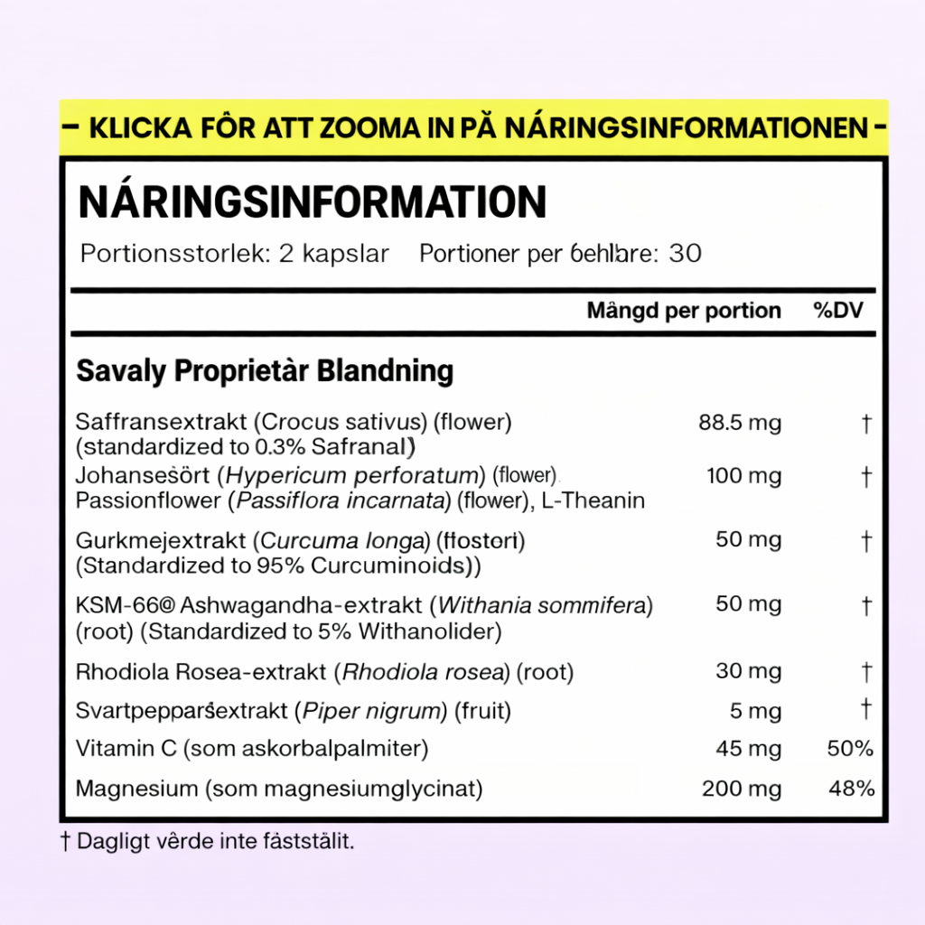 Skarpna™ Saffron+ | avancerat kosttillskott mot ADHD