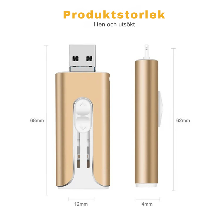 NexMinne™ | 4-i-1-minneskort | Ger dig mer utrymme på din telefon!