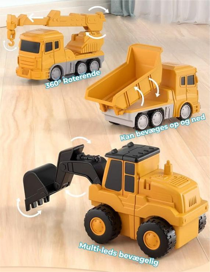 TransformaTruck™ Magnetiskt leksaksset | Magnetisk ombyggbar bygg- och monteringsbil