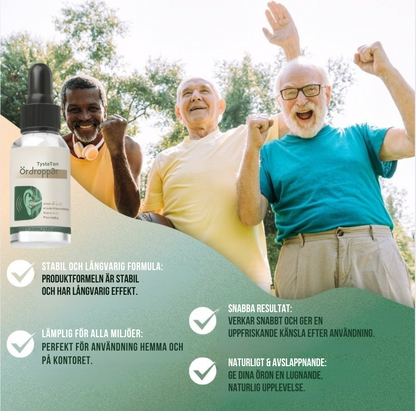 TystaTon™ Ördroppar | Behandlar din frustrerande tinnitus helt utan ljudterapi