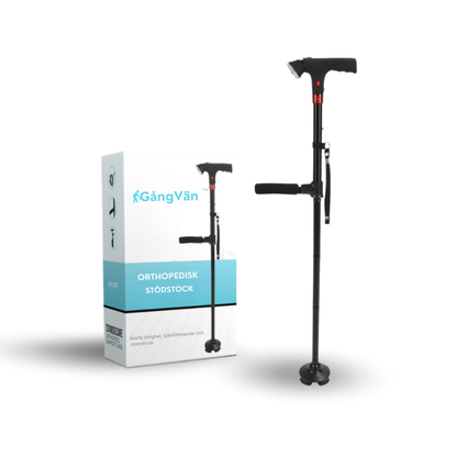 GångVän™ Anti-Val Stödkäpp | Känn dig direkt säker och stabil på benen!