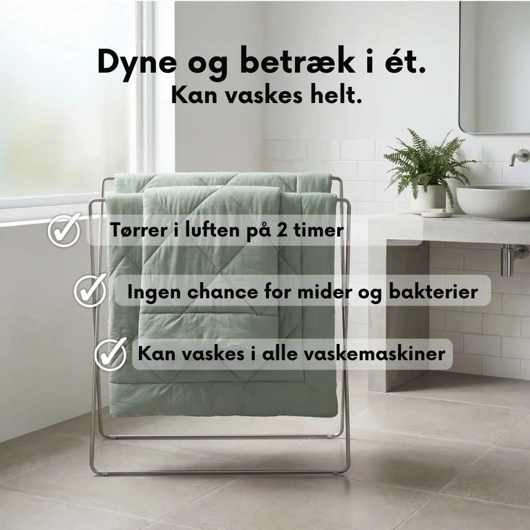 Sovro® Dyne | Den hurtigtørrende 2-i-1-dyne, der gør sengetøj overflødigt.