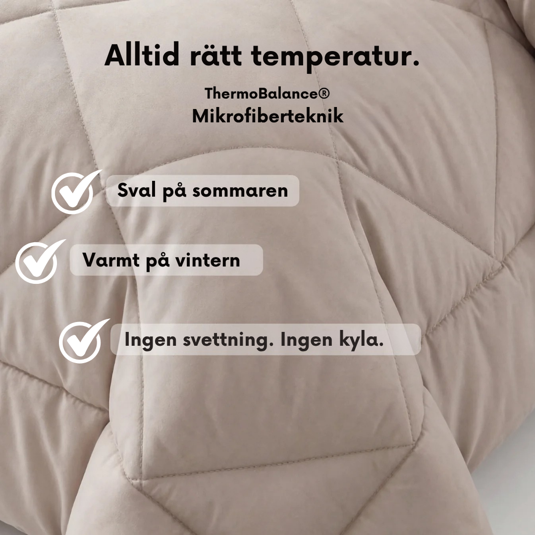 Sovro® Täcke | Det snabbtorkande 2-i-1-täcket som gör sängkläder överflödiga.