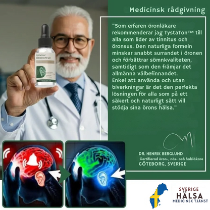 TystaTon™ Ördroppar | Behandlar din frustrerande tinnitus helt utan ljudterapi
