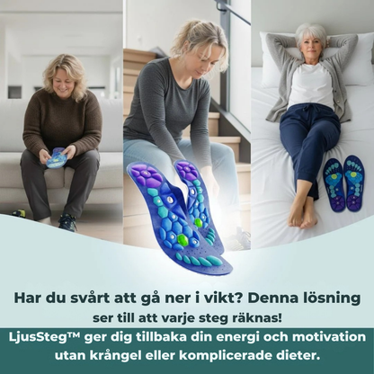 LjusSteg™ | Magnetiska Inlägg | Gå Ner i Vikt vid VARJE Steg | 1+1 GRATIS BLACK FRIDAY