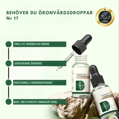 TystaTon™ Ördroppar | Behandlar din frustrerande tinnitus helt utan ljudterapi