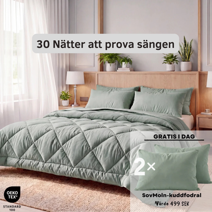Sovro® Täcke | Det snabbtorkande 2-i-1-täcket som gör sängkläder överflödiga.