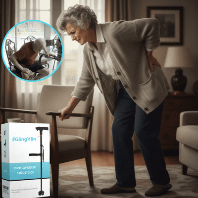 GångVän™ Anti-Val Stödkäpp | Känn dig direkt säker och stabil på benen!