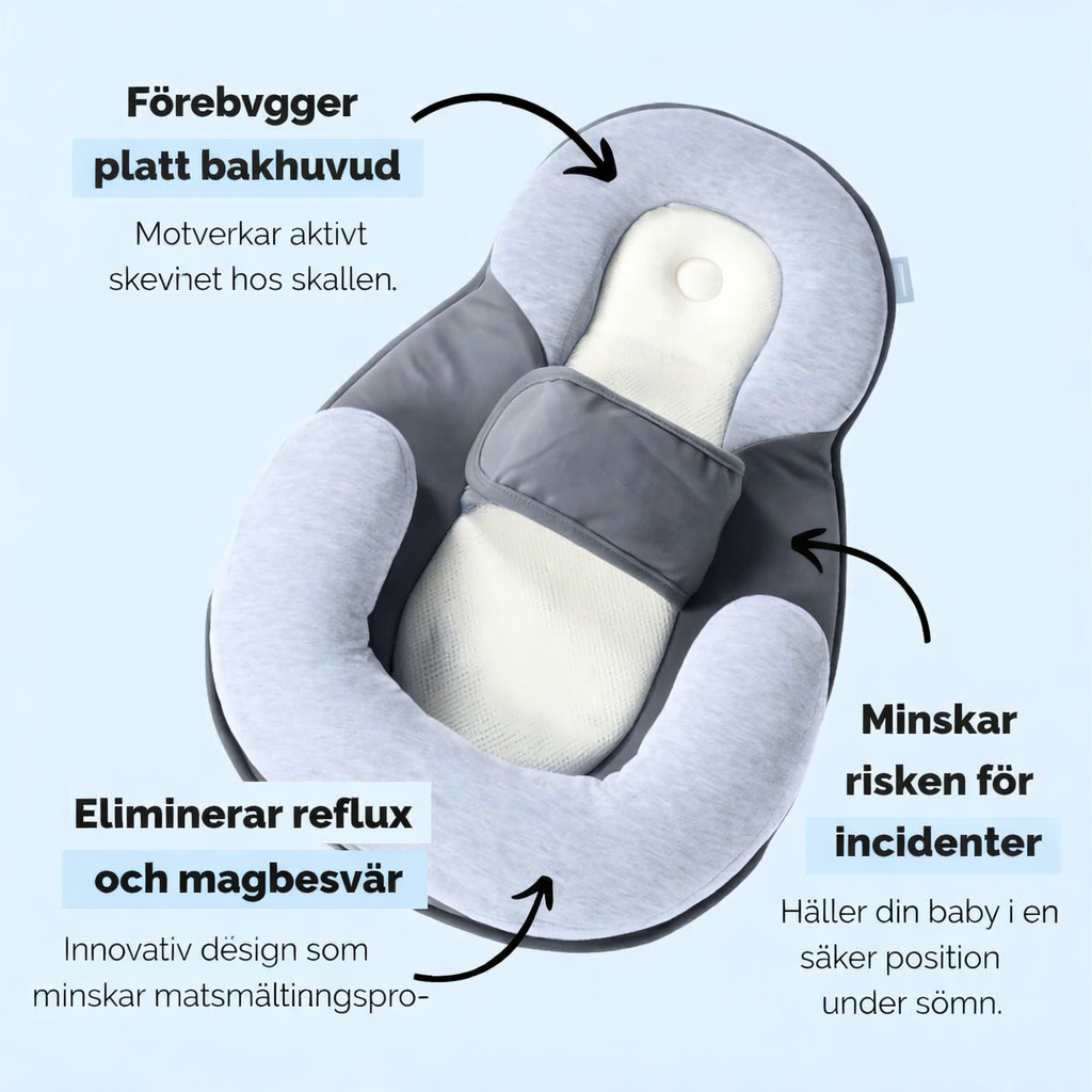 LillVila™ | Anti-reflux- Och Kolikvagga för Bebisar