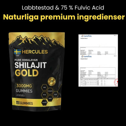 Urkraft Pro™ | 6 i 1 Shilajit Gummies | Naturlig kraft för kropp och sinne | NordVea