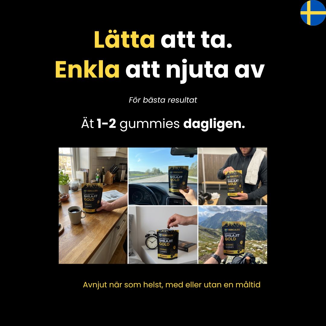 Urkraft Pro™ | 6 i 1 Shilajit Gummies | Naturlig kraft för kropp och sinne | NordVea