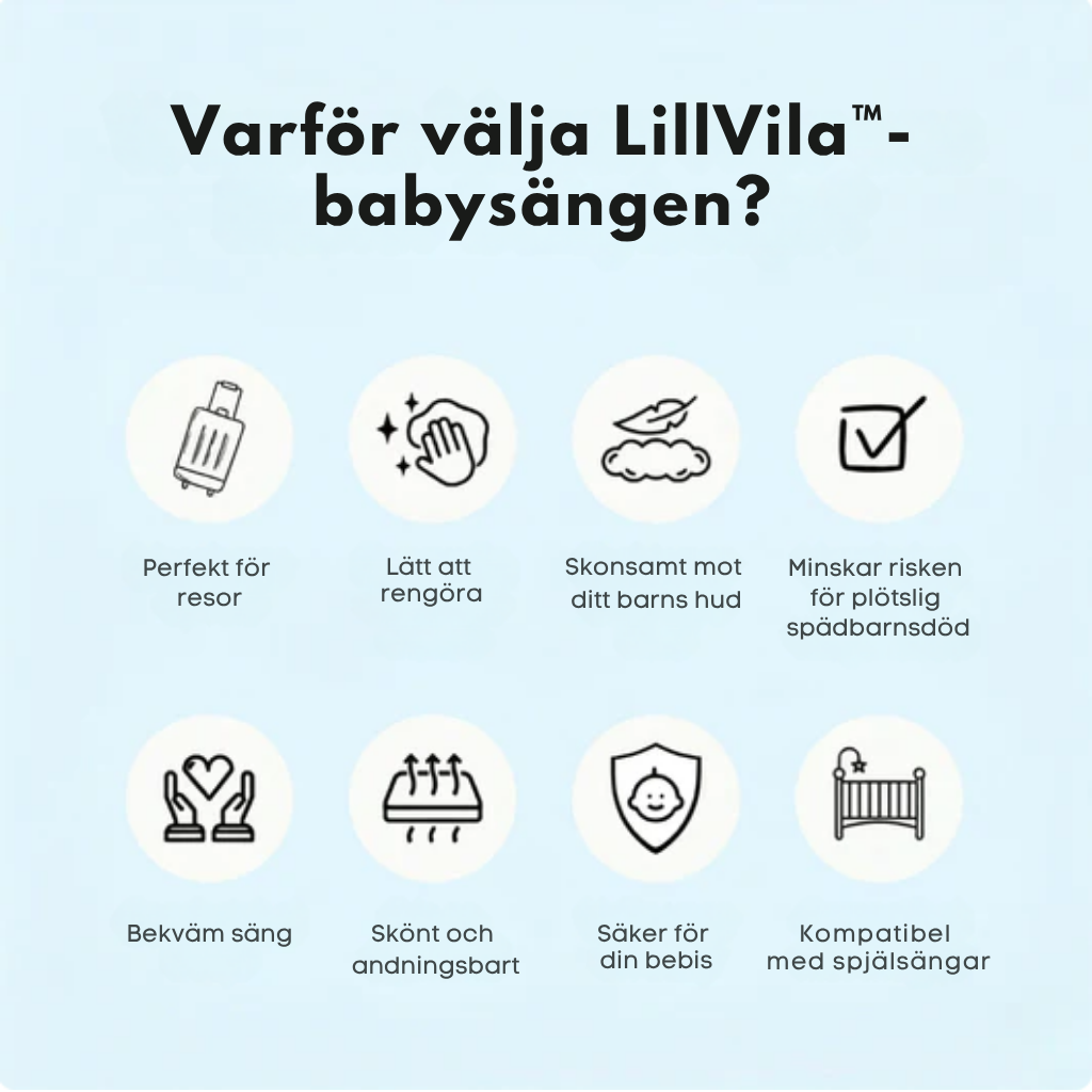LillVila™ | Anti-reflux- Och Kolikvagga för Bebisar