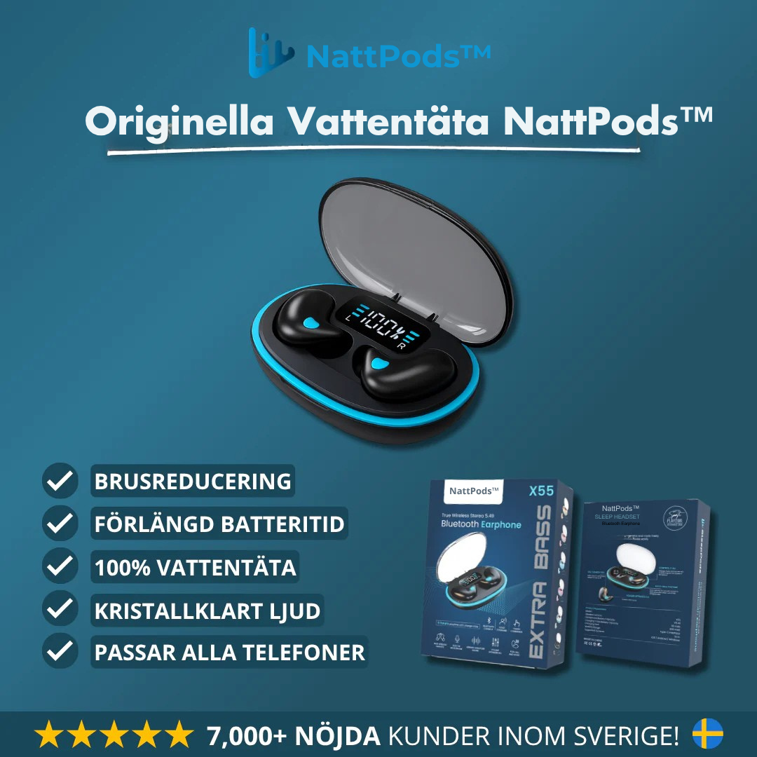 Originella Vattentäta NattPods™ För lugnare nätter