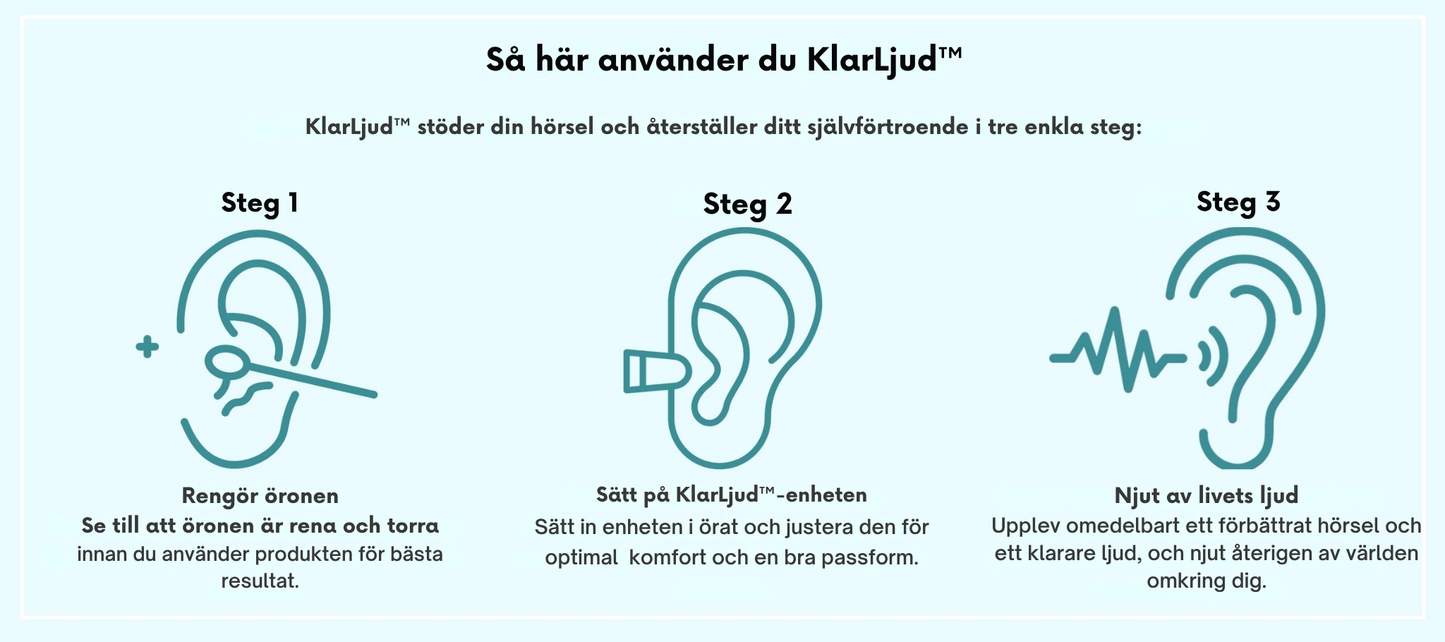 KlarLjud™ | Elektronisk hörapparat