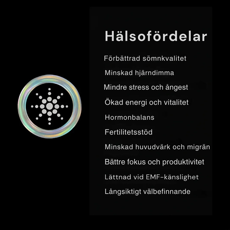 AURAQ™ EMF-skyddschips (Black Friday)