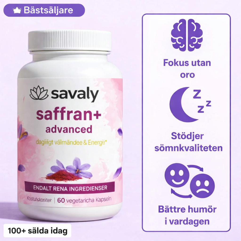 Skarpna™ Saffron+ | avancerat kosttillskott mot ADHD