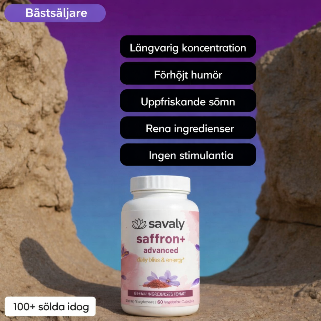Skarpna™ Saffron+ | avancerat kosttillskott mot ADHD