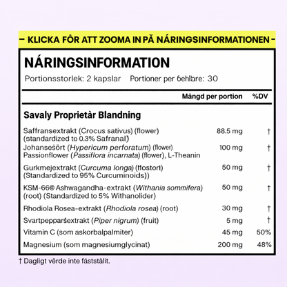 Skarpna™ Saffron+ | avancerat kosttillskott mot ADHD