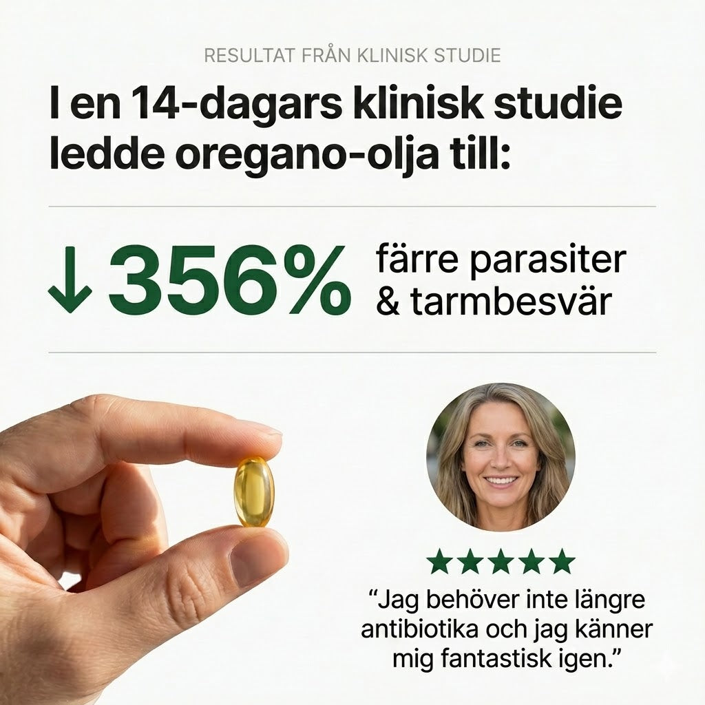 Antiparasitära Oreganoolja mjukgelkapslar | Eliminerar tarmparasiterna på 7 dagar!
