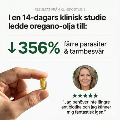 Antiparasitära Oreganoolja mjukgelkapslar | Eliminerar tarmparasiterna på 7 dagar!