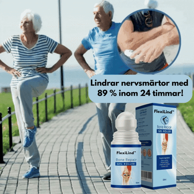 FlexiLind™ Gelroller | Lindrar nervsmärtor med 89 % inom 24 timmar!