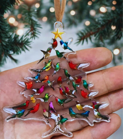 VinterFågel™ | Kristallfåglar till jul | ett glittrande symbol för julens värme | 1 + 1 GRATIS