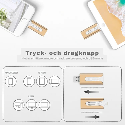 NexMinne™  | 4-i-1-minneskort | Ger dig mer utrymme på din telefon!